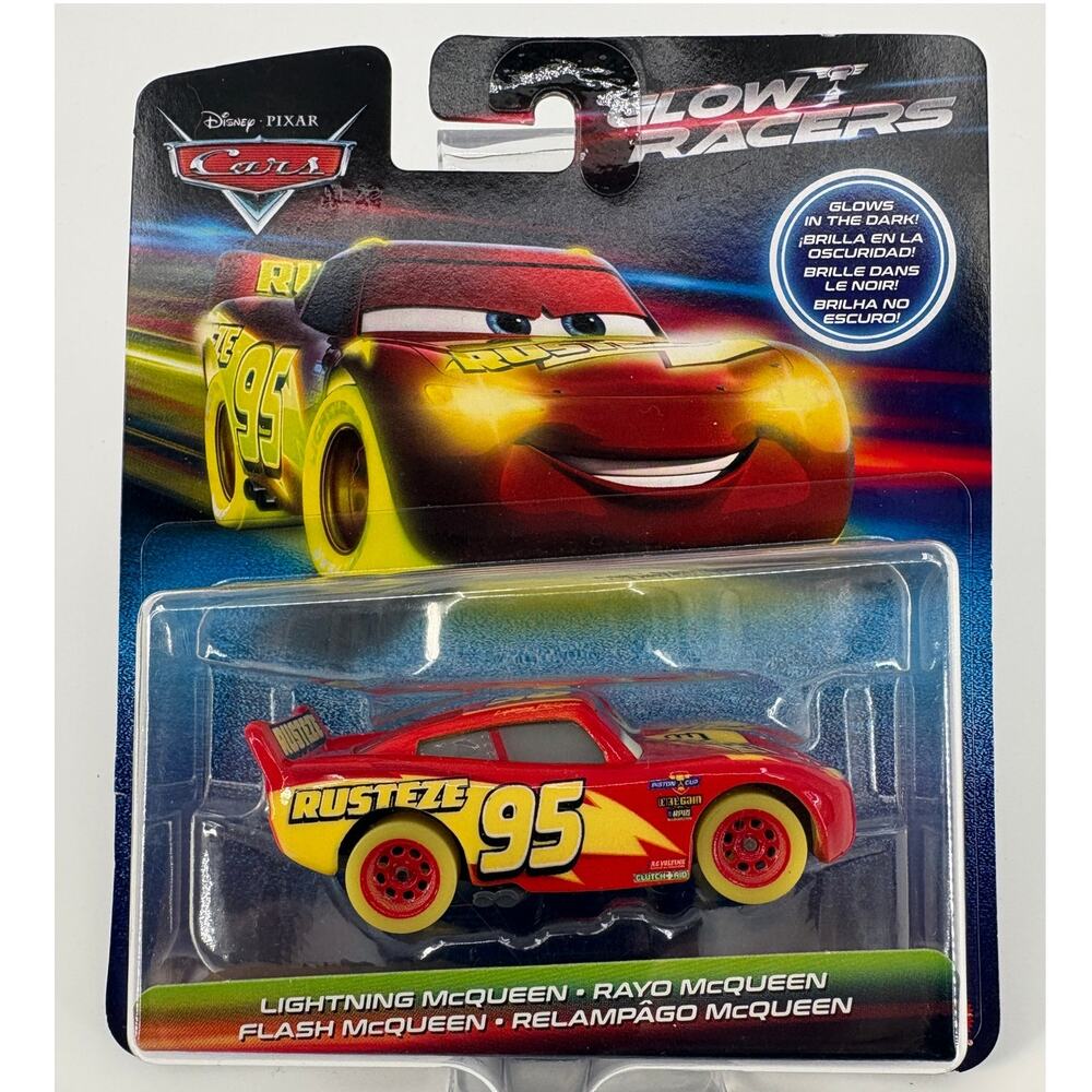 Disney Pixar Cars Glow Racers Lightning McQueen